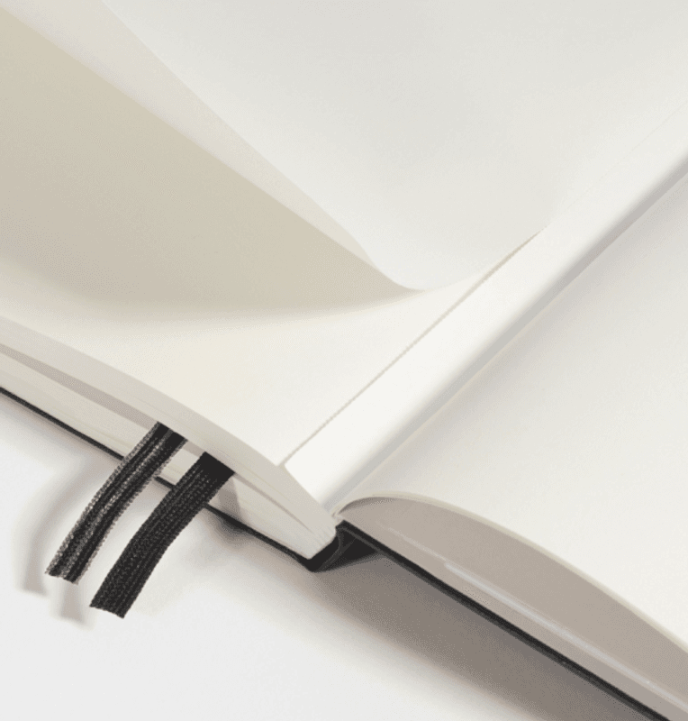 LT Notatbok Linjer A6, Sort Hard/ softcover