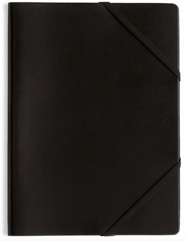 LGNDR Skinn mappe Svart A4