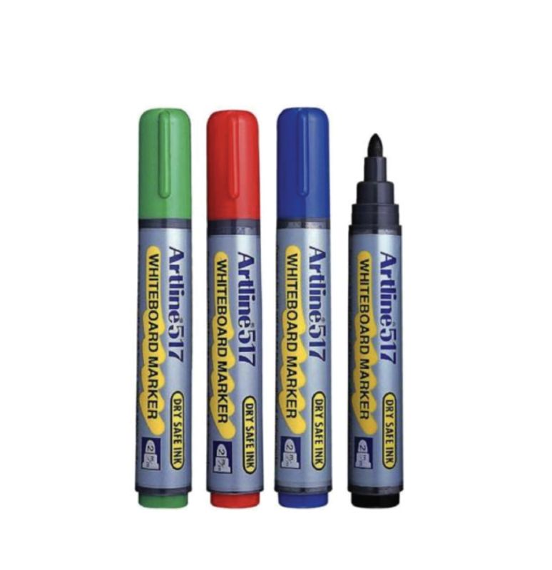 Artline Whiteboard Markers 517, 4 stk 