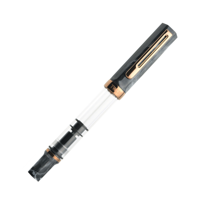 TWSBI ECO Fyllepenn Black Marble with bronze