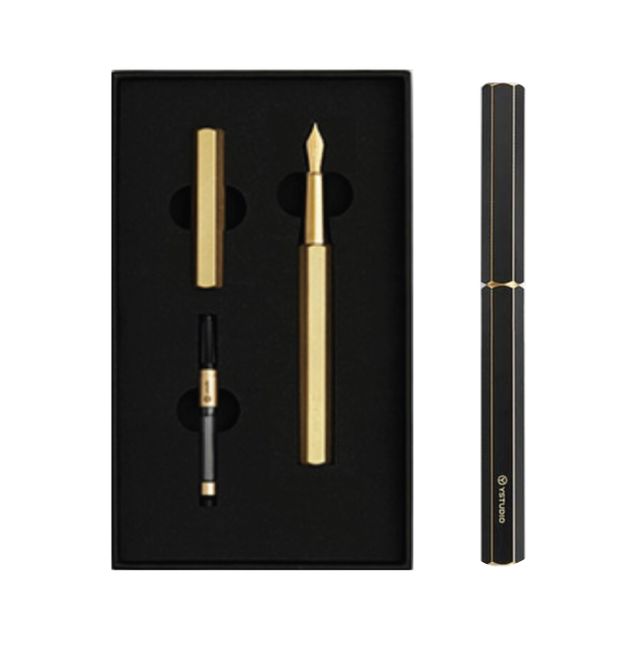 Hovedbilde Ystudio Classic Revolve Messing Fyllepenn, Black