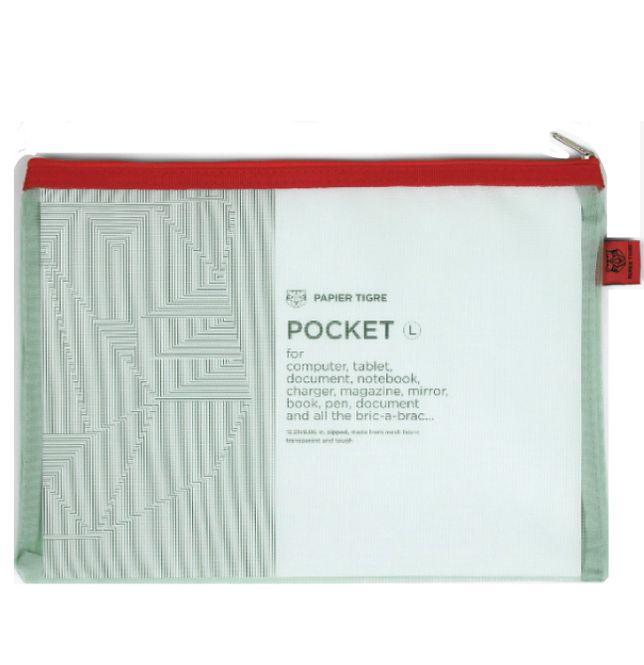 Hovedbilde Papier Tigre Pouch, Aqua A4