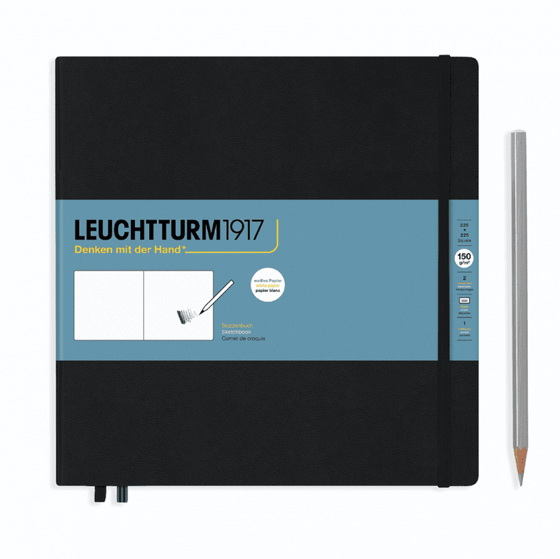 LT Skissebok 150 gr, Square Gul og Sort