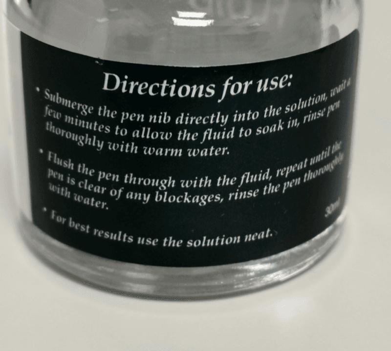 Diamine Nib Cleaning Fluid 30 ml. 