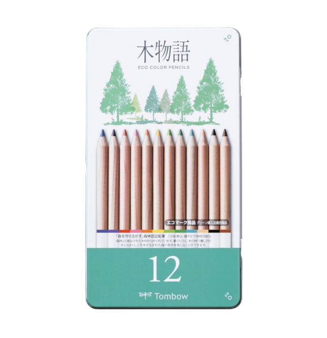 Hovedbilde Tombow Ki-Monagatari Eco Fargeblyanter, 12 stk
