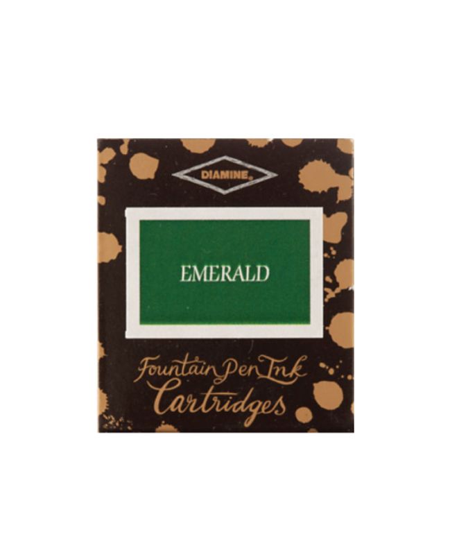 Diamine Blekkpatroner 6 pkn, Emerald