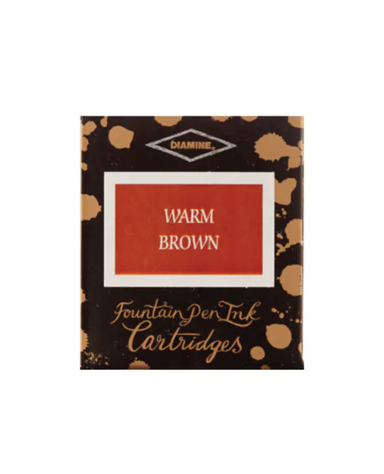 Hovedbilde Diamine Blekkpatroner 6 pkn, Warm Brown