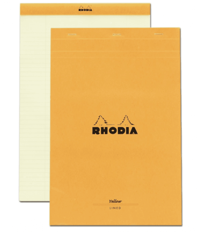 Rhodia Yellow Pad Linjer, Stiftet A4+