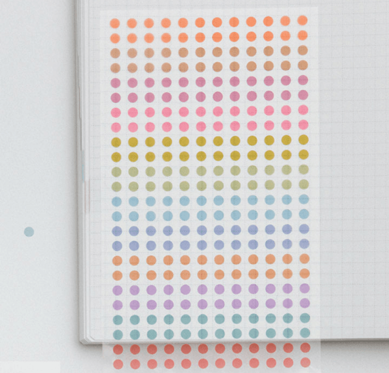 HOBONICHI TSUKI no IRO Dot Stickers 3,5 mm