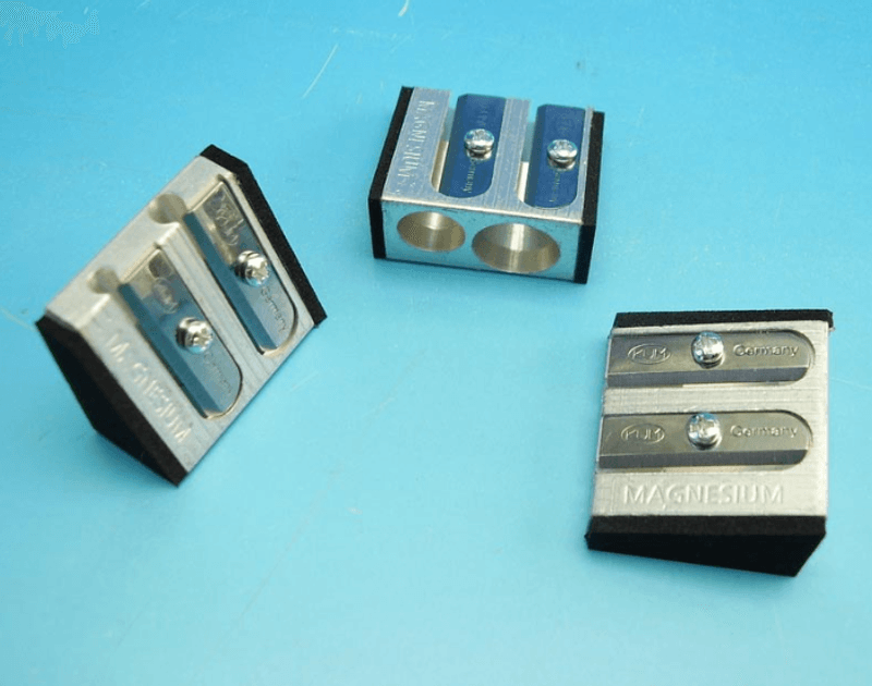 KUM Blyantspisser Softgrip 2-hulls i metall