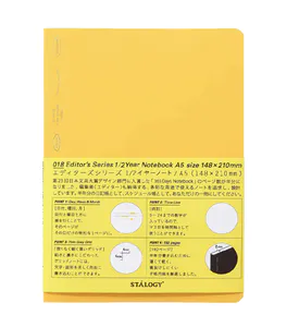 Hovedbilde Stalogy Editors Series 1/2 Year Notatbok, A5 Gul
