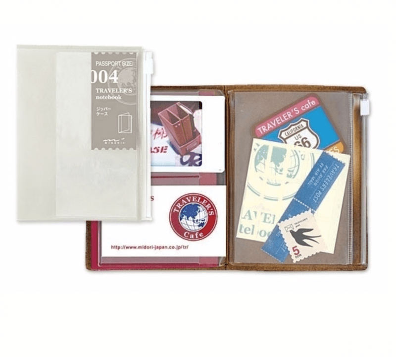 Travelers Zipper Case 004, Passport Size