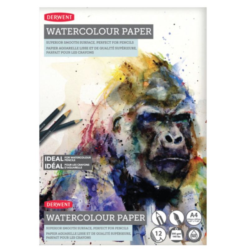 Derwent Akvarell blokk A4