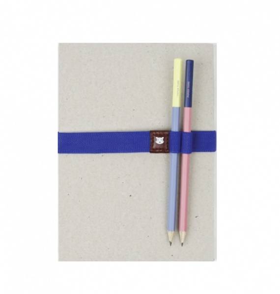 Papier Tigre Strikk til Notatbok, M&oslash;rkbl&aring;