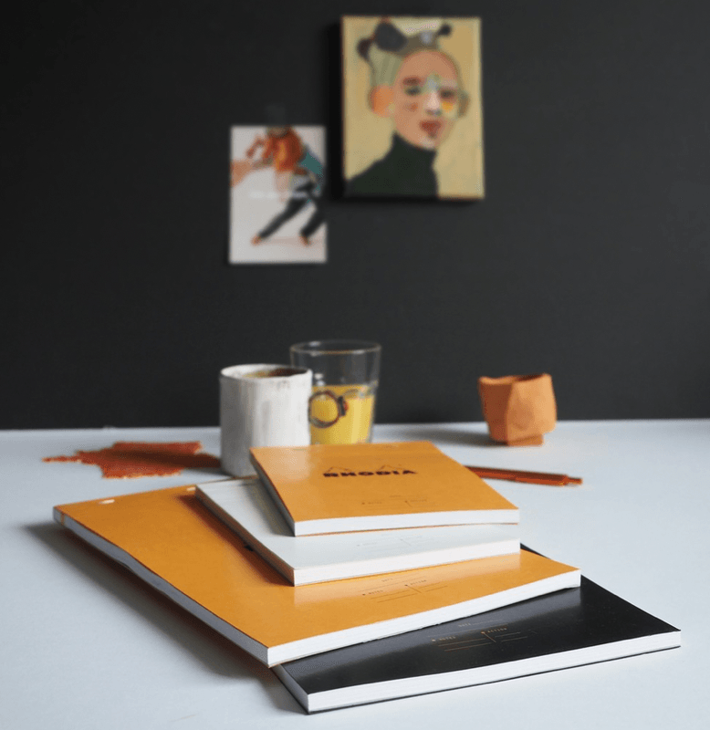 Rhodia Notatblokk Linjer, topp-spiral  A4