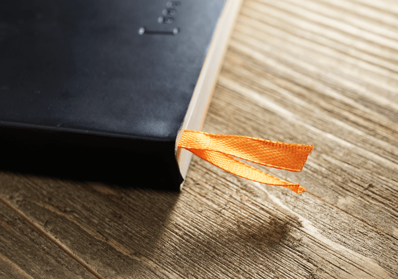 Rhodia MØTEBOK, A5 Sort og Orange