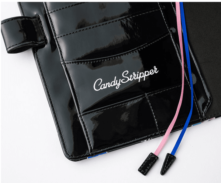 HOBONICHI Cover Candy Stripper  Random Dog and cat Black, A5