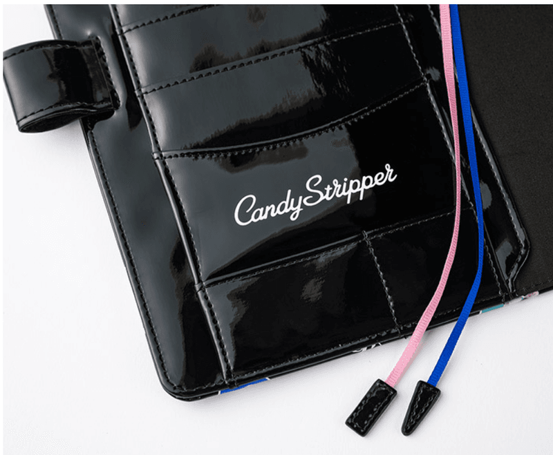 HOBONICHI Cover Candy Stripper  Random Dog and cat Black, A5