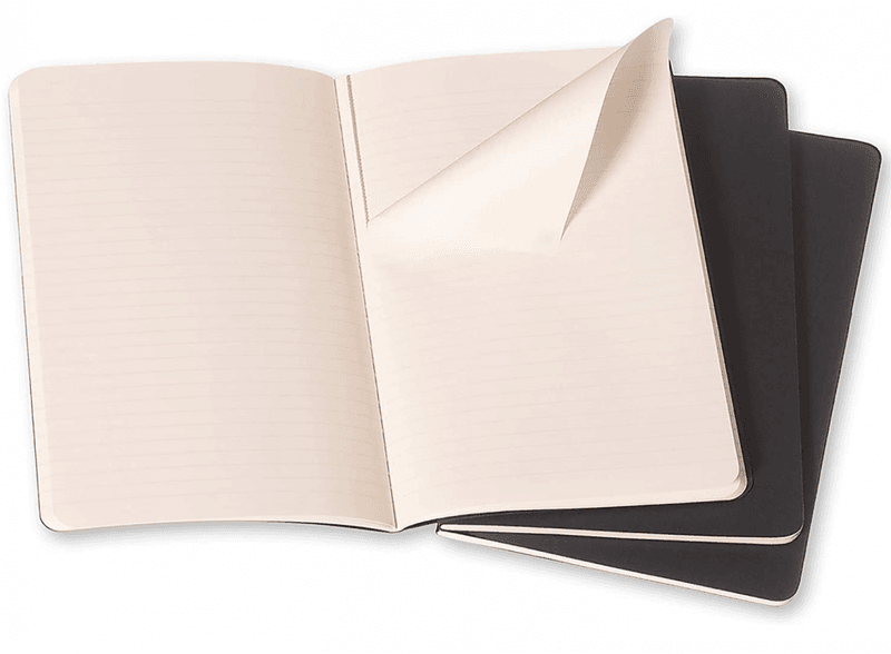 Moleskine Cahier Notatbøker 3-pack L, Linjert