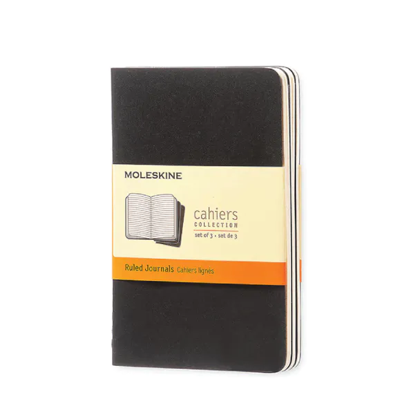 Moleskine Cahier Notatb&oslash;ker 3-pack P, Linjert