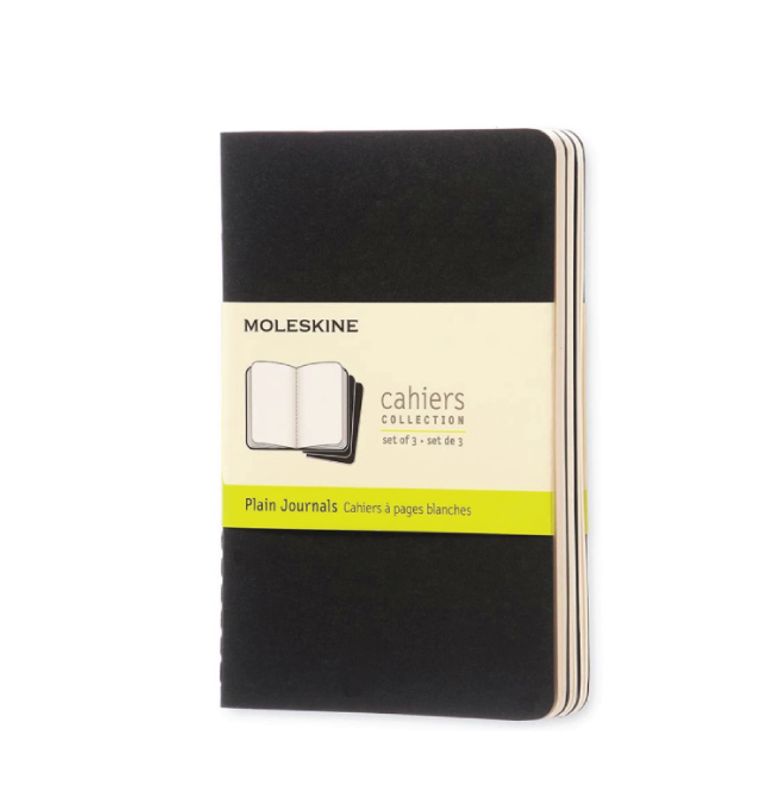 Moleskine Cahier Notatbøker 3-pack P, Plain