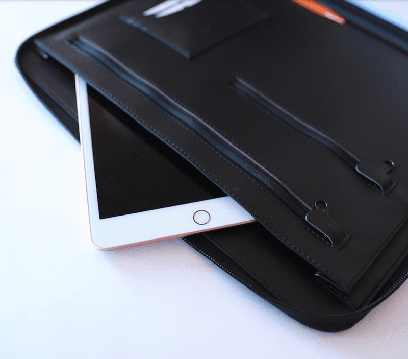 Rhodia Zipped Portfolio Large A4+, Sort