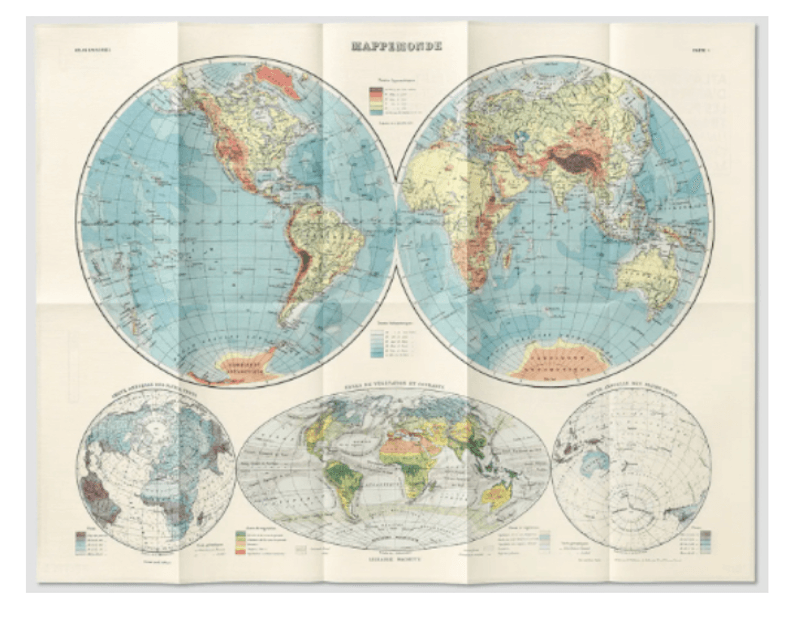 Reliefs Editions WORLD MAP