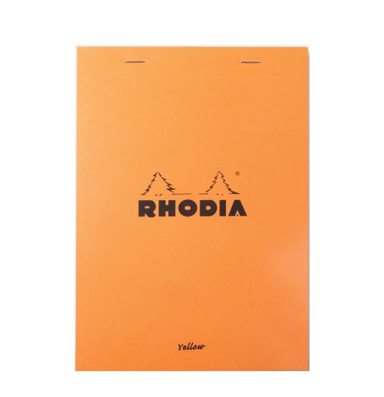 Rhodia Yellow Pad Ruter, stiftet A5