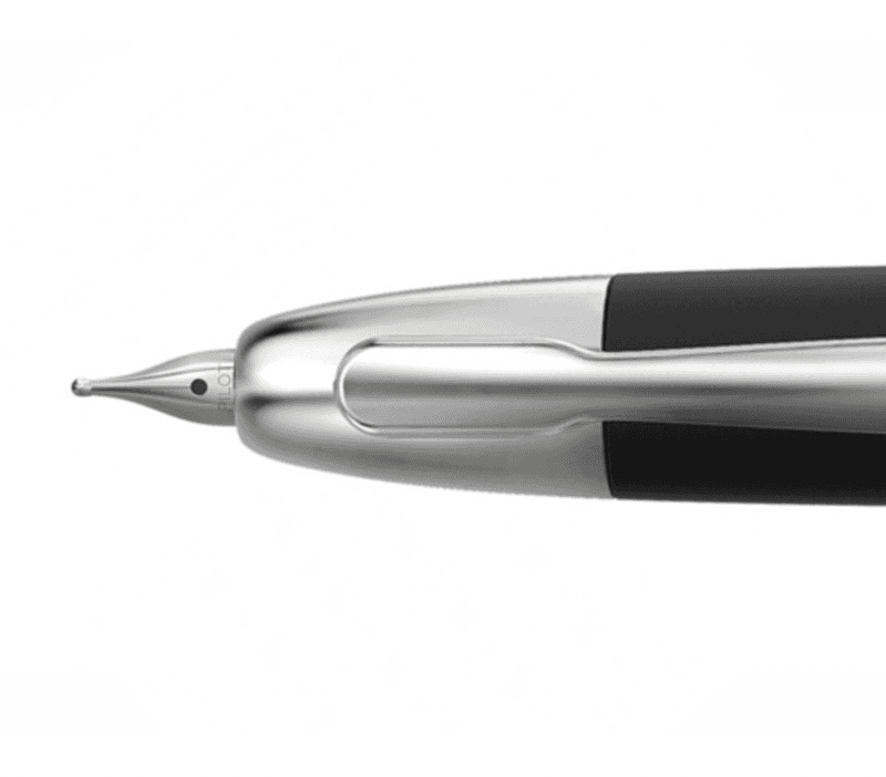 Pilot Capless Matte Black Rhodium Fyllepenn, Fine nib