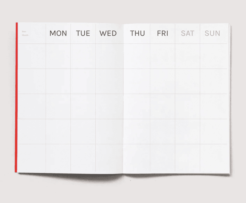 Octagon Timeless Monthly Planner, Small