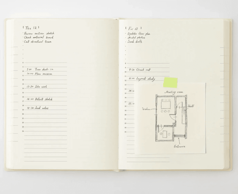MD Notebook Diary 1Day 1Page 2027, A5