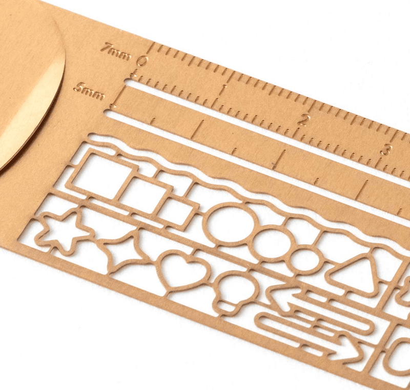 Midori Clip Ruler Copper