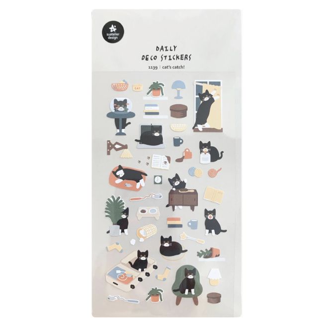 Hovedbilde Suatelier Stickers Cats Catch
