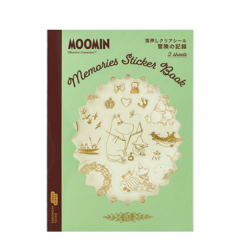 HOBONICHI Moomin Foilstamped Clear Stickers