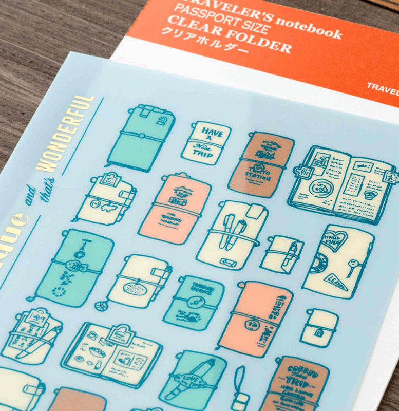 Travelers Notebook 2027 Clear Folder, Passport size