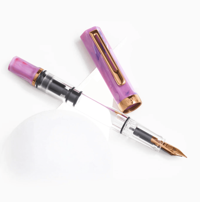 TWSBI ECO Fyllepenn Fluorite Purple with bronze