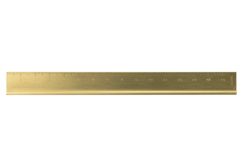 Travelers  Brass Linjal 16 cm