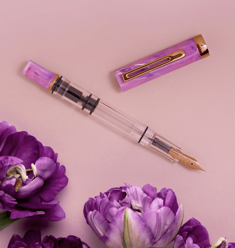 TWSBI ECO Fyllepenn Fluorite Purple with bronze