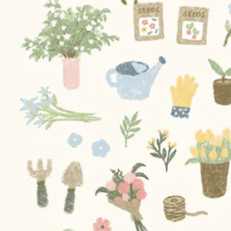 Suatelier Stickers Flower Cafe