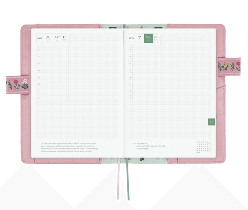 HOBONICHI Cover Yumi Kitagishi; White Cat Village A5