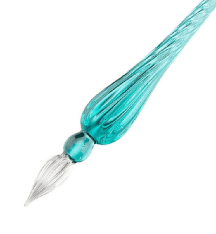 Herbin Glass Dip Pen, Turquoise