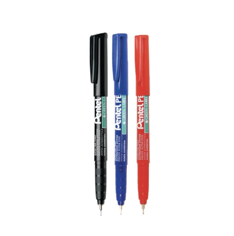 Pentel pen, NMF50, Super fine point, flere farger