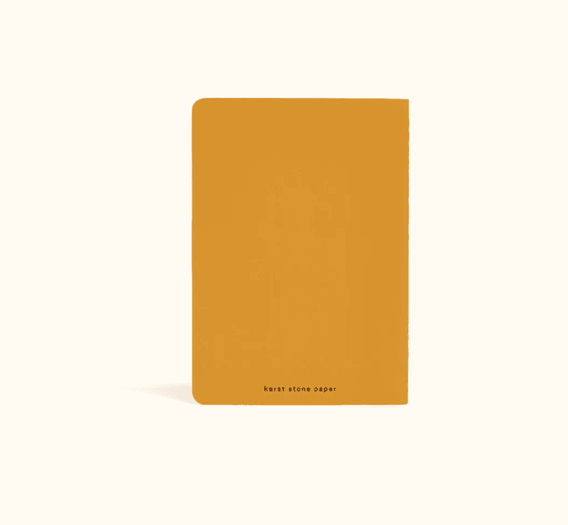 KARST Notatbok STONEPAPER Turmeric A6, Plain