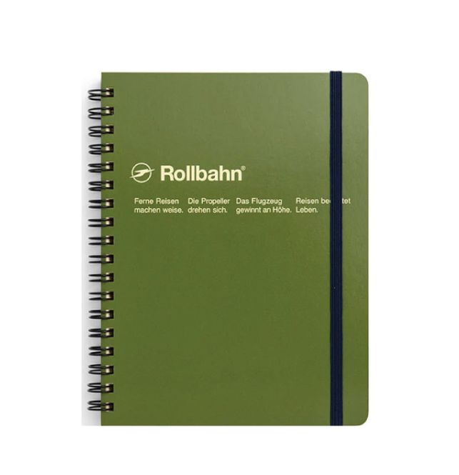 Hovedbilde Delfonics Rollbahn Notatbok B6+, Oliven