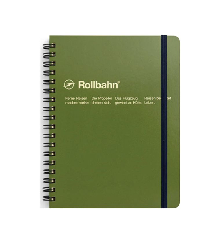 Delfonics Rollbahn Notatbok B6+, Oliven