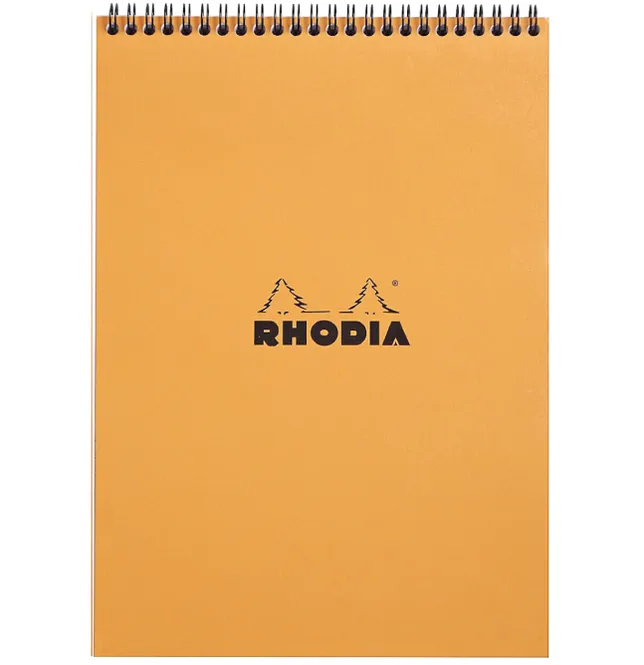 Hovedbilde Rhodia Notatblokk Linjer, topp-spiral  A4