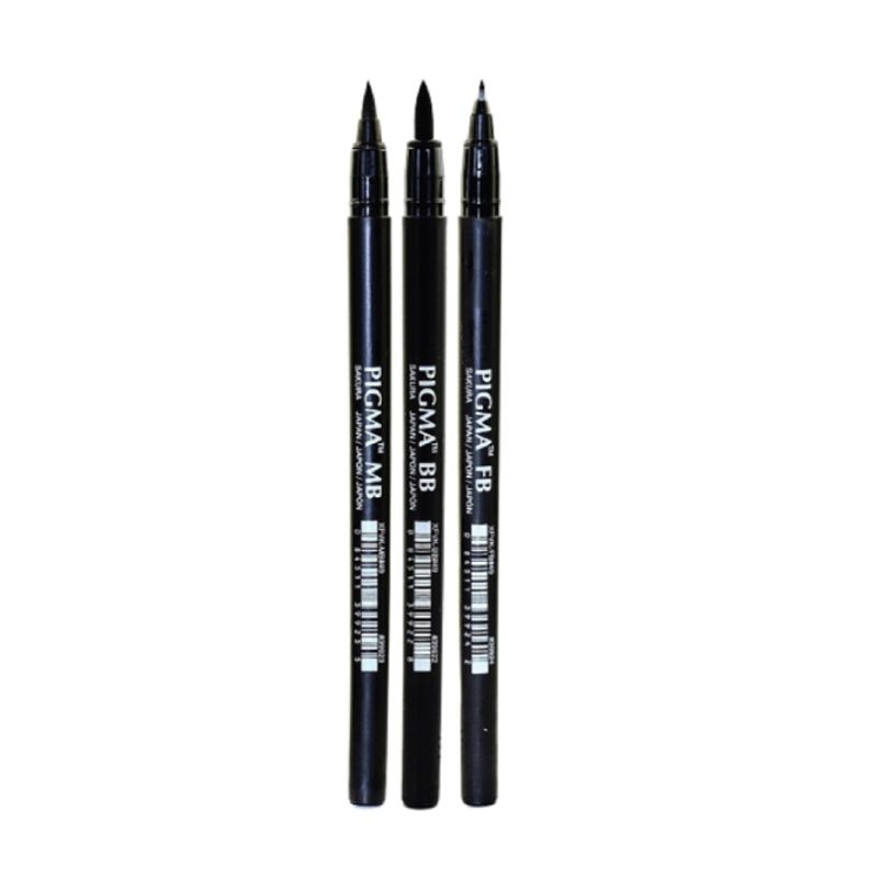 Sakura PIGMA Penner BB, MB og FB Brush